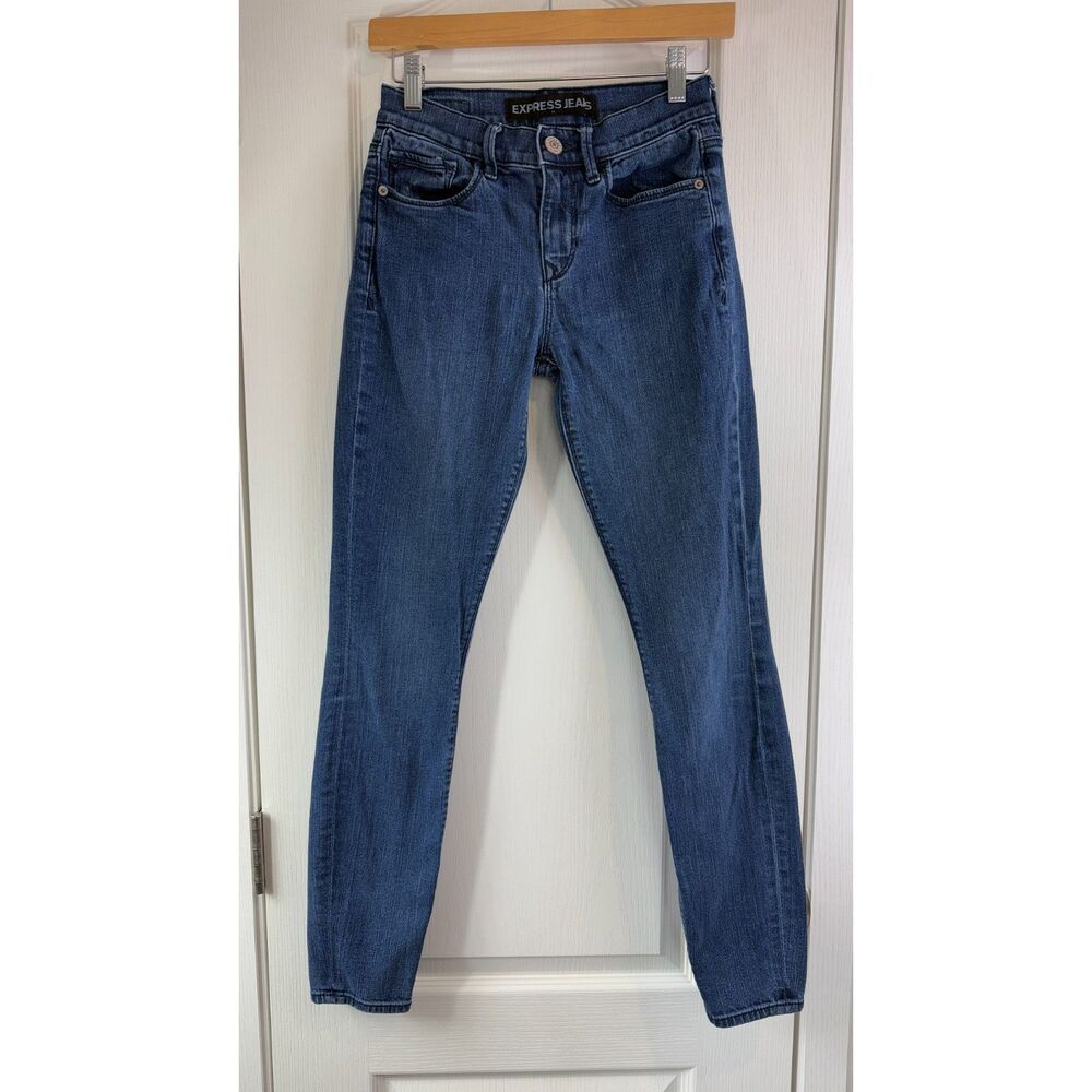 Express Jeans Women's Mid Rise Legging Jeggings Size 00